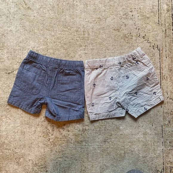 Stylish Kids Blue and Striped Shorts Set - Picture 4 of 4